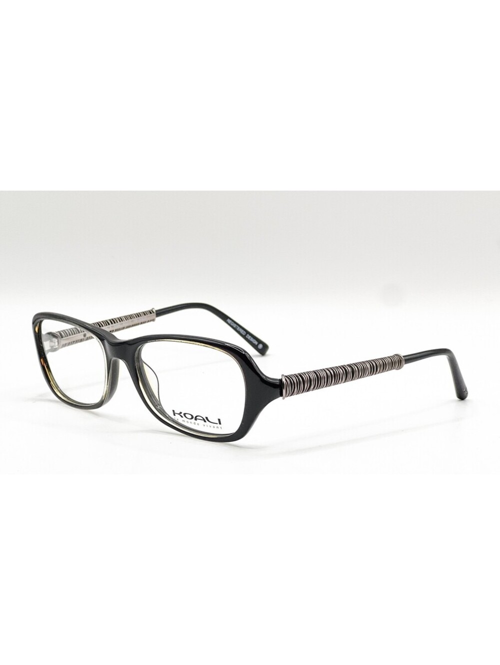 Morel Koali 7068K NG020 Black Clear Authentic Eyeglass Frames 52-17